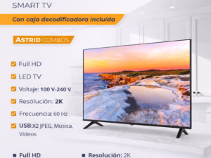 Televisor de 43 pulgadas con cagita digital incluida