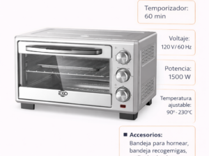 Horno electrico de 22 litros