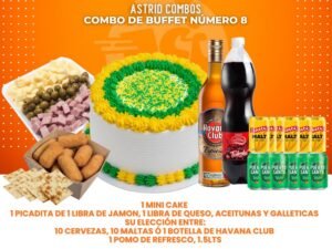 Combo de buffet#8 perfecto para orula pero tambien puede moduficar los colores del cake y listo para cualquier evento