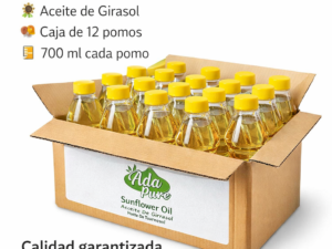 Caja de aceite de 12 pomos de 700 ml