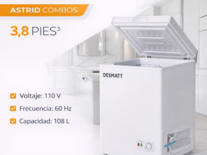 Nevera blanca 3,8 pies