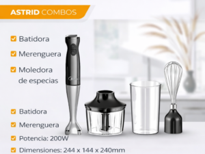 Batidora de mano 3 en 1