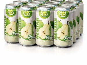 Latas de jugo de pera de 12 unidades cada una 330 ml