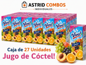 Caja de jugo de cotel de 27 unidades cada uno de 200ml