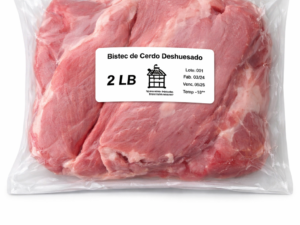 Paquete de 2 lb de bistec de cerdo