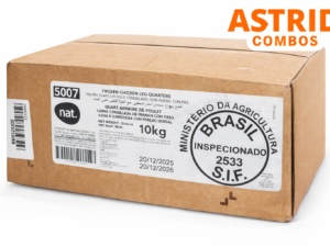 Caja de pollo de 10 kg de muslo con contra muslo