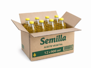 Caja de aceite de 900 ml cada botella