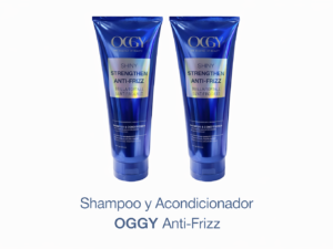 Juego de shampoo y acondicionador oggy  anty frizz