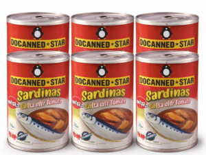 6 latas de sardina en tomate de 425 gr