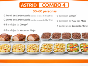 Servicio de comida cosinada cerdo de 50 a 60 personas