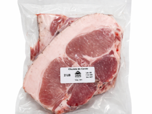 Paquete de 2 lb de chuleta de cerdo lomo