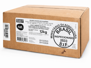 Caja de pollo de muslo de 12 kg