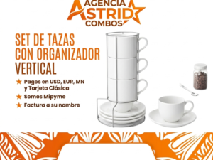 Juego de tazas blanca