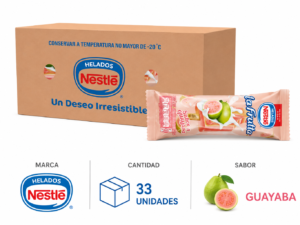 Caja de paletica nestle de guayaba 33 unidades