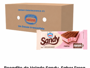 Caja de bocadito nestle sandy sabor fresa 24 unidades