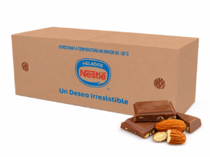 Tina de helado nestle de 4,5 litros sabor chocolate almendrado