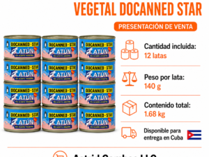 12 latas de atun en aceite vegetal cada lata 140 gramos
