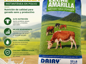 Saco de leche en polvo amarilla 55 lb
