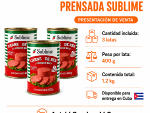3 lastas de carne de res prensada sublime cada una de 400 gr