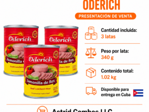 3 latas de jamonadilla de rees cada una de 340gr